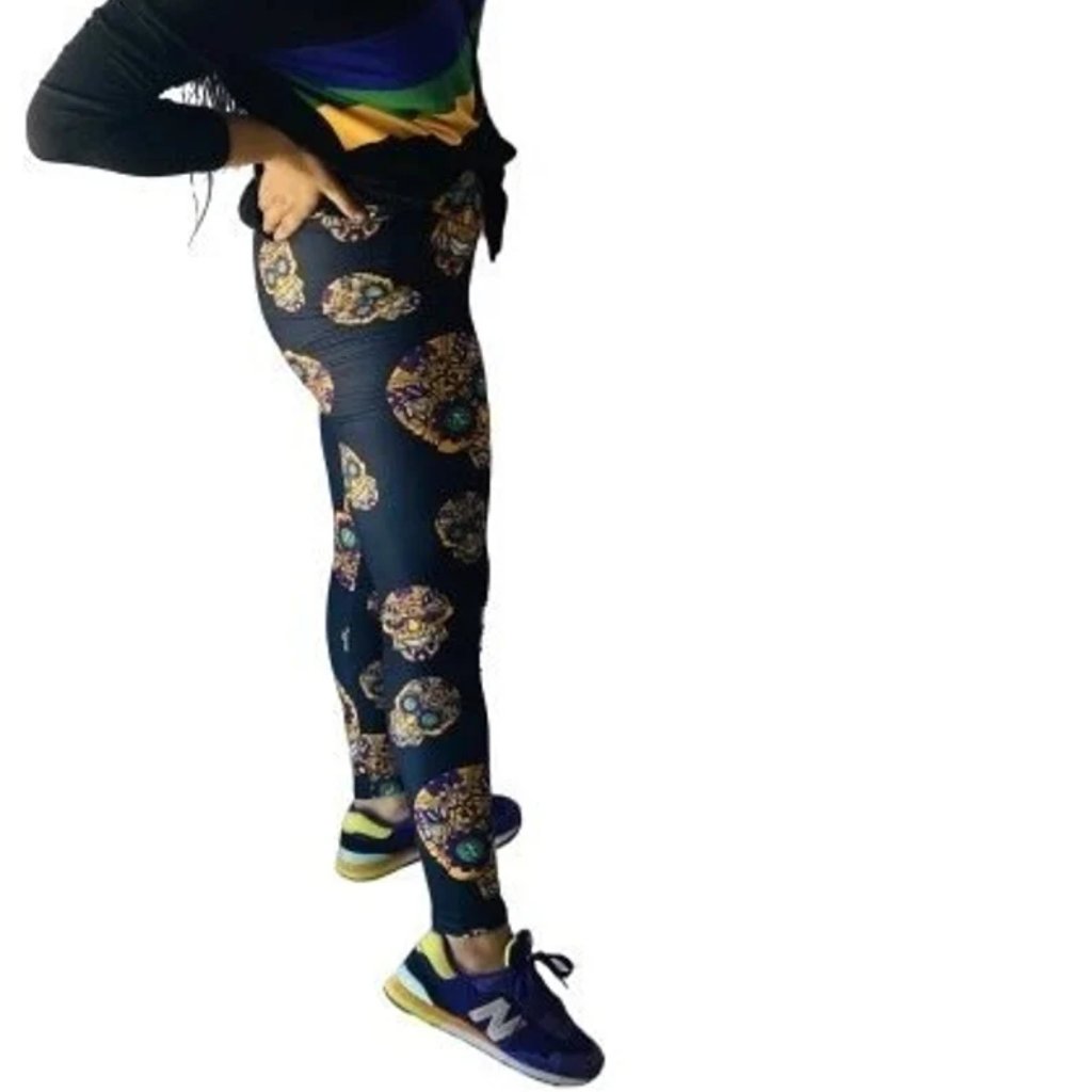 Mardi Gras LeggingsMardi Gras Sugar Skull LeggingsMardi Gras Plus Size
